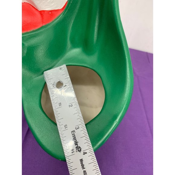 Ceramic MCM Hand Painted Artisan, Santa Claus With Sack Planter Byron Mold 817 f - Picture 12 of 13